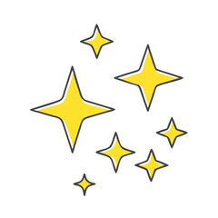 sparkle icon, sparkle vector illustration-simple illustration of sparkle, perfect for sparkle logos and themed design 