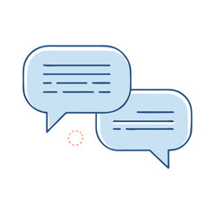 speech chat bubbles icon, speech chat bubbles vector illustration-simple illustration of speech chat bubbles, perfect for speech chat bubbles logos and themed design 