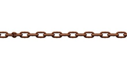 Obraz premium chain isolated, rusty iron, isolated on transparent background . PNG, cutout, or clipping path. 