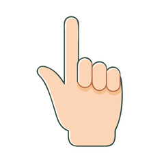 symbol of finger up icon, symbol of finger up vector illustration-simple illustration of symbol of finger up, perfect for symbol of finger up logos and themed design 