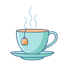 tea cup icon, tea cup vector illustration-simple illustration of tea cup, perfect for tea cup logos and themed design 