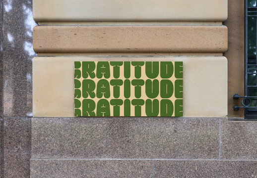 Signage Mockup Displayed on a Building Wall in Sydney, Australia