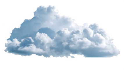 Ethereal Cumulus Cloud Shapes - Special 3D Effects with Cut-Out Details , Transparent Background png