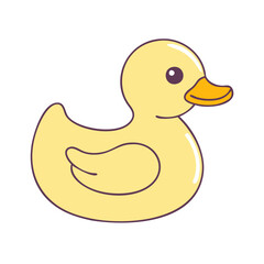 ubber duck icon, ubber duck vector illustration-simple illustration of ubber duck, perfect for ubber duck logos and themed design 