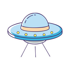 ufo spaceship icon, ufo spaceship vector illustration-simple illustration of ufo spaceship, perfect for ufo spaceship logos and themed design 
