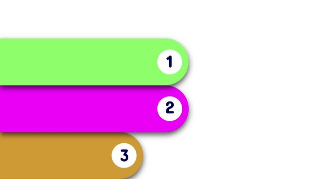 Process chart infographic template with 3 steps workflow
