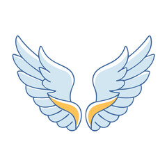 wings icon, wings vector illustration-simple illustration of wings, perfect for wings logos and themed design 