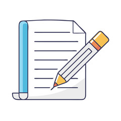 writing icon, writing vector illustration-simple illustration of writing, perfect for writing logos and themed design 