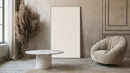 Cozy Modern Living Room with Minimalist Decor and Stylish Furniture