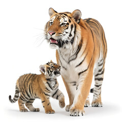 Obraz premium Tiger with Baby. 