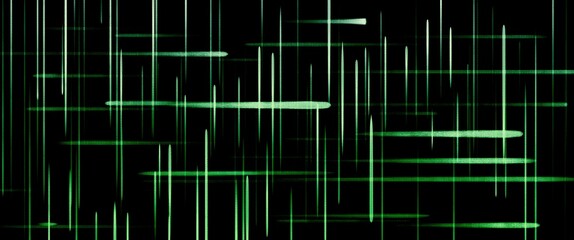 abstract background with green lines and halftone pattern