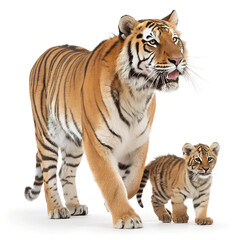 Obraz premium Tiger with Baby. 