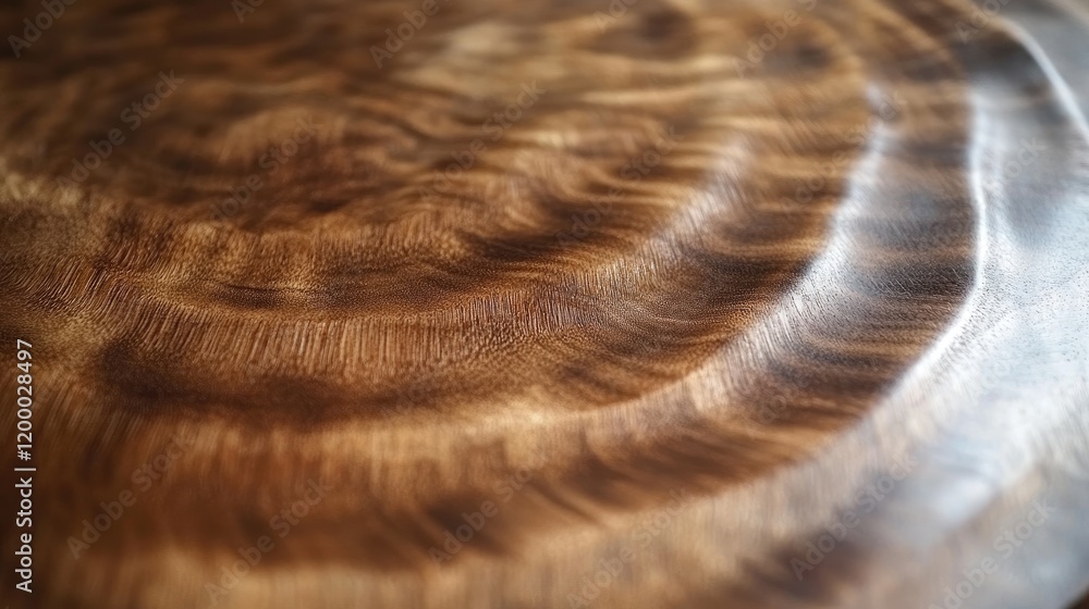 Poster polished wooden surface showing grain patterns