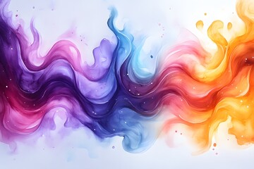 Fototapeta premium Vivid Abstract Wave Design in Purple, Blue, and Orange for Creative Projects