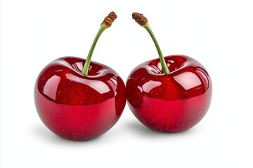 cherries isolated on white background