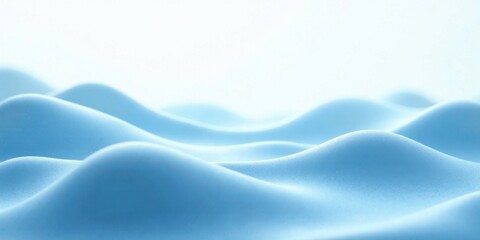 Obraz premium Serene Blue Undulating Surface, Soft Texture, Abstract Background for Design Projects
