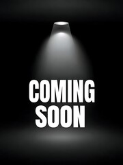 Minimalist Coming Soon Announcement with Spotlight Effect &ndash; Social Media Post
