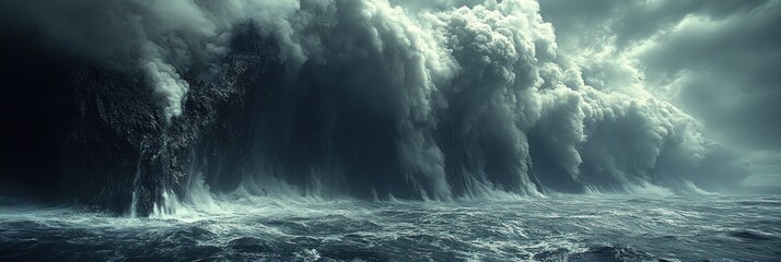 Steam billows dramatically from a fissure, highlighting volcanic activity and geological processes