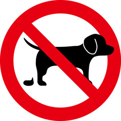 ペットのフンの放置禁止の標識