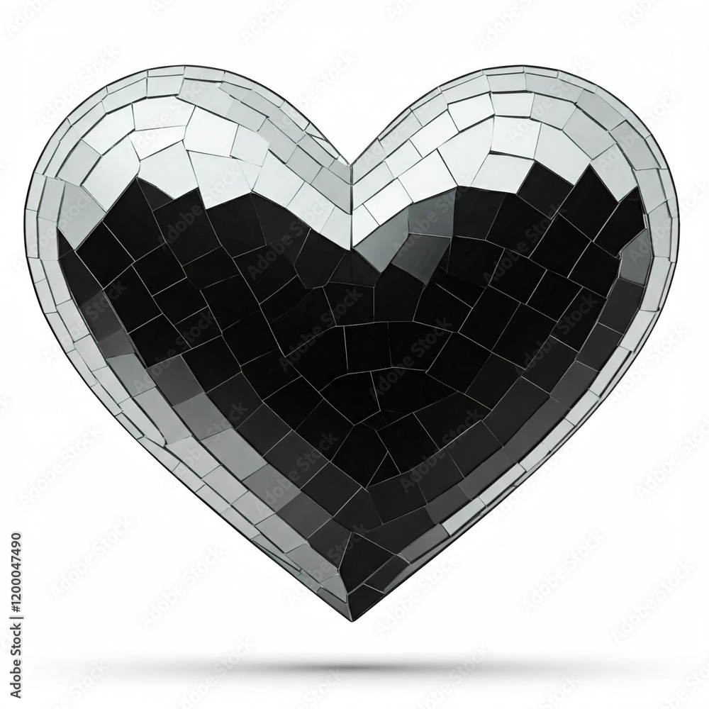 Poster metal heart