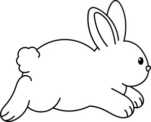 rabbit outline illustration