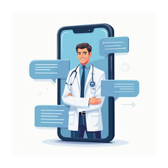 Medical and healthcare concept vector illustration.