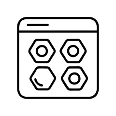 apps metal icon, apps metal line art - simple line art of apps metal, perfect for apps metal logos and icons and themed design 