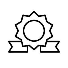 badges icon, badges line art - simple line art of badges, perfect for badges logos and icons and themed design 