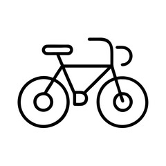 bicycle icon, bicycle line art - simple line art of bicycle, perfect for bicycle logos and icons and themed design 