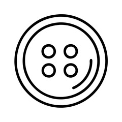 big button icon, big button line art - simple line art of big button, perfect for big button logos and icons and themed design 