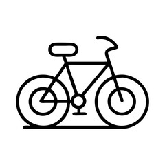 Fototapeta premium bike icon, bike line art - simple line art of bike, perfect for bike logos and icons and themed design 