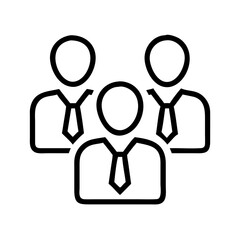 business people icon, business people line art - simple line art of business people, perfect for business people logos and icons and themed design 