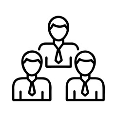 business people icon, business people line art - simple line art of business people, perfect for business people logos and icons and themed design 