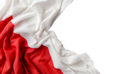 Polish flag on a transparent background