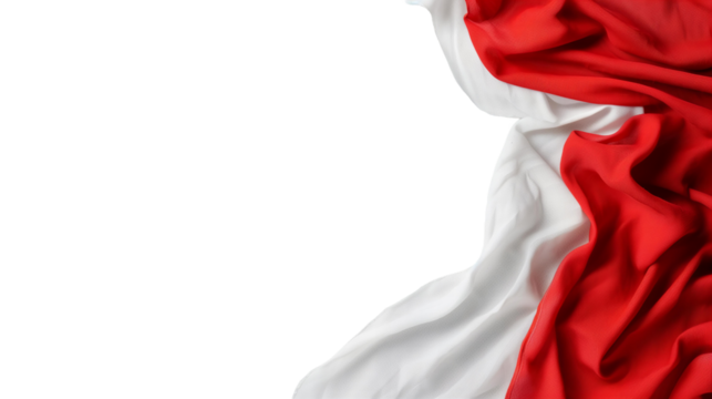 Polish flag on a transparent background