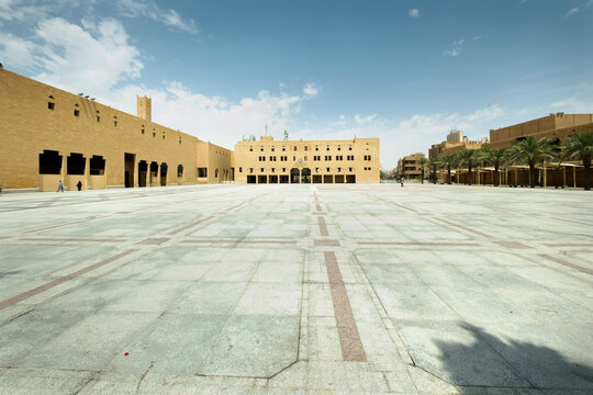 Deera square, Riyadh, Saudi Arabia, showing traditional architecture and open space