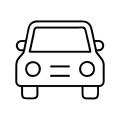 Obraz premium car icon, car line art - simple line art of car, perfect for car logos and icons and themed design 