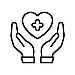 care basics series icon, care basics series line art - simple line art of care basics series, perfect for care basics series logos and icons and themed design 