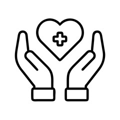 Obraz premium care basics series icon, care basics series line art - simple line art of care basics series, perfect for care basics series logos and icons and themed design 