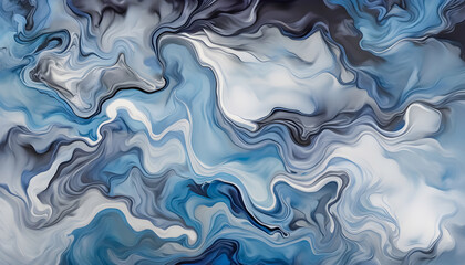 Obraz premium Vibrant and Colorful Abstract Fluid Artwork with Copy Space for Creative Text Backgrounds, Perfect for Banners, Leaflets, and Digital Designs