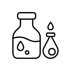 chemistry liquids icon, chemistry liquids line art - simple line art of chemistry liquids, perfect for chemistry liquids logos and icons and themed design 