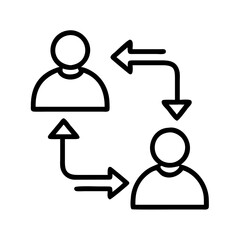 communication icon, communication line art - simple line art of communication, perfect for communication logos and icons and themed design 