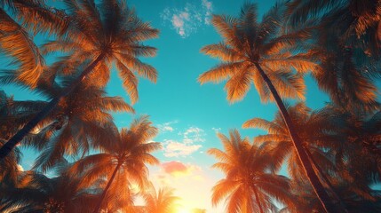 palm trees on the beach