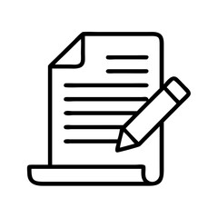 Fototapeta premium copywriting icon, copywriting line art - simple line art of copywriting, perfect for copywriting logos and icons and themed design 