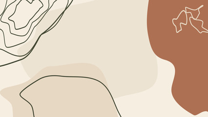 Abstract Art Background Light Beige And Brown Colors