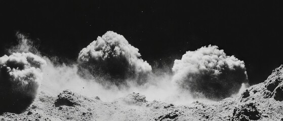 Exploration of lunar dust revealing fine gray particles and unique textures under light