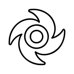 cyclone icon, cyclone line art - simple line art of cyclone, perfect for cyclone logos and icons and themed design 