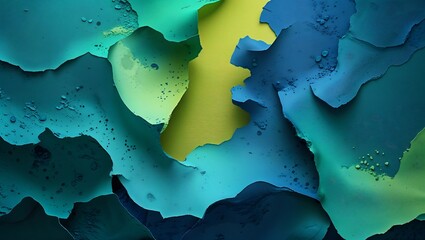 "Abstract Texture in Shades of Green, Turquoise, Teal, and Blue, Creating a Calm and Refreshing Composition with Smooth, Fluid Movement and a Soothing, Contemporary Artistic Feel"

