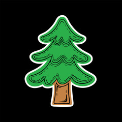 Christmas Fir Tree Vectors Design