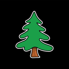Christmas Fir Tree Vectors Design